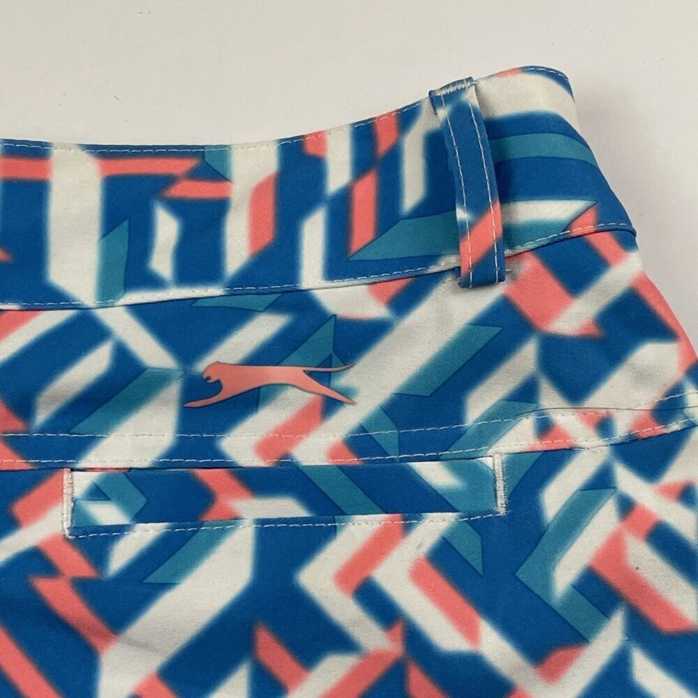 Slazenger Golf Skort Women’s 0 Blue Multicolored Abstract Print 5 Pockets - Picture 11 of 12